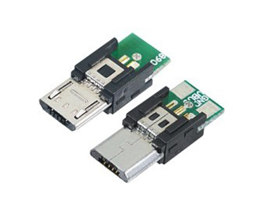 MicroUSB-5P公-B型-帶線路板