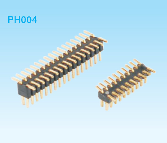 PH1.0雙排SMD排針（可帶定位柱）H=1.0、1.5mm